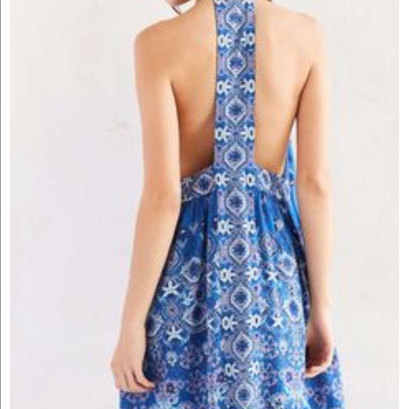 NWOT Ecote Gigi blue dress - Picture 3 of 4